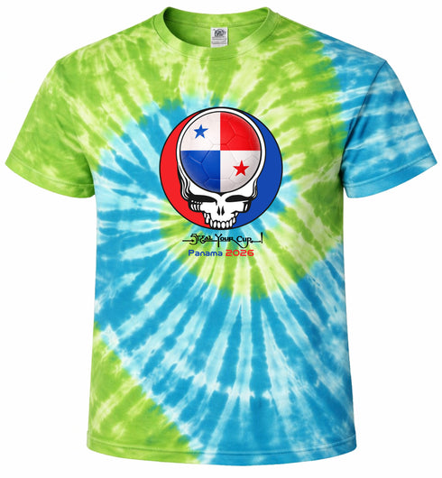 Panama FIFA World Cup Stealie Tie-Dye T-Shirt