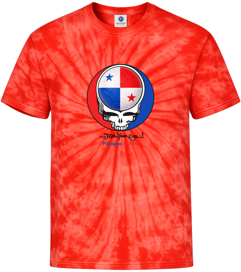 Panama FIFA World Cup Stealie Tie-Dye T-Shirt