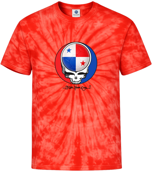 Panama FIFA World Cup Stealie Tie-Dye T-Shirt