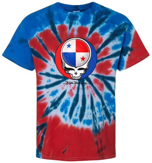 Panama FIFA World Cup Stealie Tie-Dye T-Shirt
