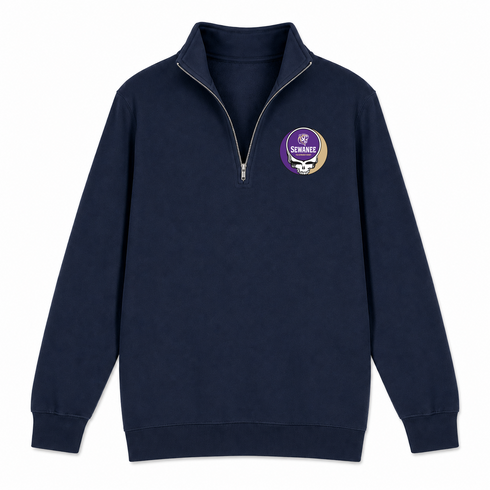 Sewanee - Premium Grateful Dead Quarter-Zip Pullover - Navy - 4
