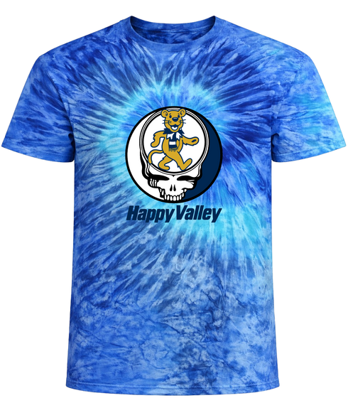 Penn State University Dancing Lion Stealie Tie-Dye T-Shirt