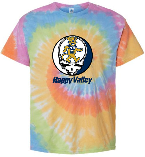 Penn State University Dancing Lion Stealie Tie-Dye T-Shirt