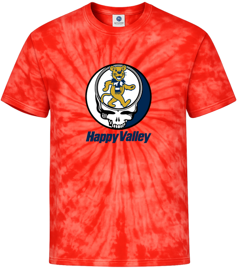 Penn State University Dancing Lion Stealie Tie-Dye T-Shirt