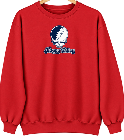 State Stealie Premium Unisex Crewneck — Design: Penn State — Red