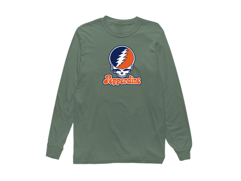 Pepperdine Stealie Premium Unisex Long-Sleeve — Design: Pepperdine University — Light Green