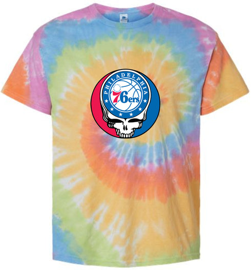 Philadelphia 76ers Stealie Tie-Dye T-Shirt
