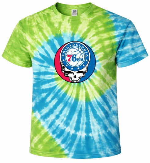 Philadelphia 76ers Stealie Tie-Dye T-Shirt