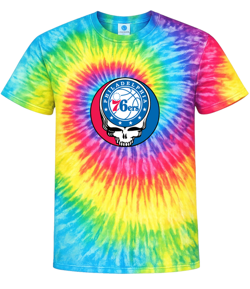 Philadelphia 76ers Stealie Tie-Dye T-Shirt