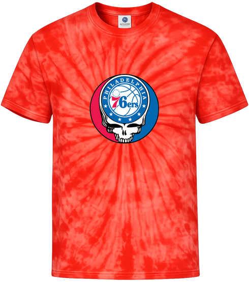 Philadelphia 76ers Stealie Tie-Dye T-Shirt