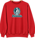 Philadelphia Helmet Stealie Premium Unisex Crewneck — Philadelphia Eagles — Red