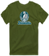 Philadelphia Helmet Stealie Premium Unisex T-Shirt — Philadelphia Eagles — Military Green