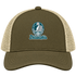 Philadelphia Helmet Stealie Premium Unisex Trucker Cap — Philadelphia Eagles — Moss/Khaki
