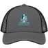 Philadelphia Helmet Stealie Premium Unisex Trucker Cap — Philadelphia Eagles — Charcoal/Black