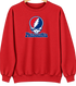 Philadelphia Baseball Stealie Grateful Dead Crewneck — Philadelphia Phillies — Red