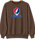 Philadelphia Baseball Stealie Grateful Dead Crewneck — Philadelphia Phillies — Brown