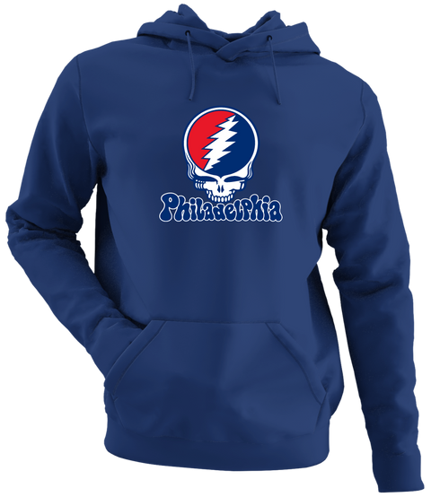 Philadelphia Baseball Stealie Grateful Dead Hoodie — Philadelphia Phillies — Navy