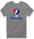 Philadelphia Baseball Stealie Grateful Dead T-Shirt — Philadelphia Phillies — Dark Heather