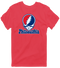 Philadelphia Baseball Stealie Grateful Dead T-Shirt — Philadelphia Phillies — Heather Red