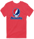 Philadelphia Baseball Stealie Grateful Dead T-Shirt — Philadelphia Phillies — Heather Red