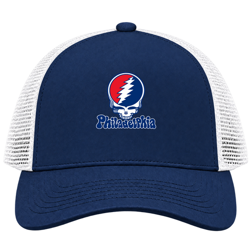 Philadelphia Baseball Stealie Grateful Dead Trucker Cap — Philadelphia Phillies — Navy/White