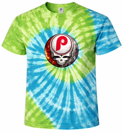 Phillies Crystal Stealie Stealie Tie-Dye T-Shirt