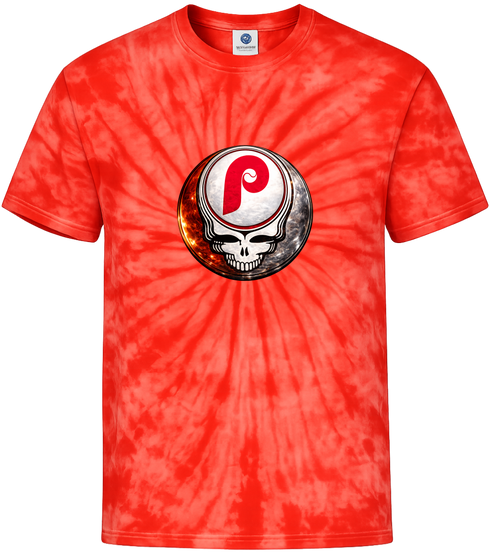 Phillies Crystal Stealie Stealie Tie-Dye T-Shirt