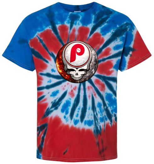 Phillies Crystal Stealie Stealie Tie-Dye T-Shirt