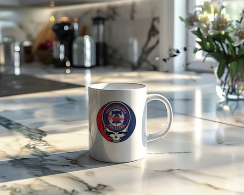 Grateful Dead - Philadelphia Phillies Stealie 15 Ounce Coffee Mug - StealieShop