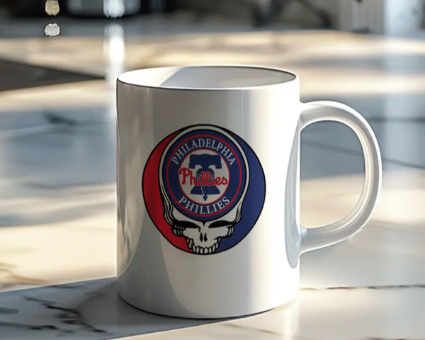 Grateful Dead - Philadelphia Phillies Stealie 15 Ounce Coffee Mug - StealieShop