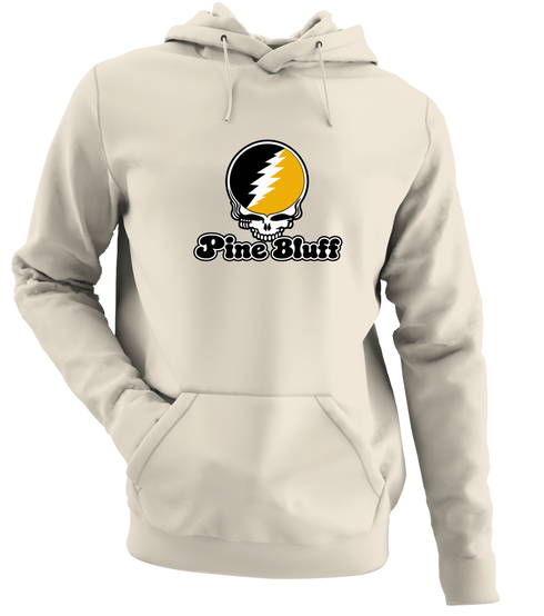 Pine Bluff Stealie Premium Unisex Hoodie — Design: Arkansas at Pine Bluff University of — Sand
