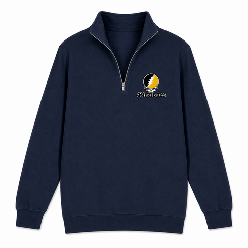 Pine Bluff Stealie Premium Unisex Quarter-Zip — Design: Arkansas at Pine Bluff University of — Navy