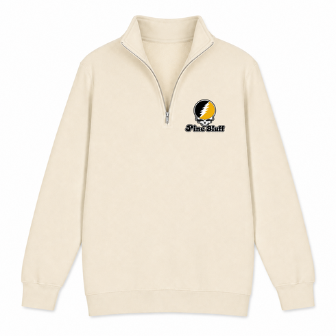 Pine Bluff Stealie Premium Unisex Quarter-Zip — Design: Arkansas at Pine Bluff University of — Sand