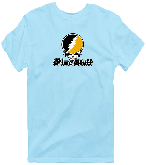 Pine Bluff Stealie Premium Unisex T-Shirt — Design: Arkansas at Pine Bluff University of — Light Blue