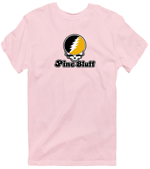 Pine Bluff Stealie Premium Unisex T-Shirt — Design: Arkansas at Pine Bluff University of — Light Pink