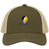 Pine Bluff Stealie Premium Unisex Trucker Cap — Design: Arkansas at Pine Bluff University of — Moss/Khaki