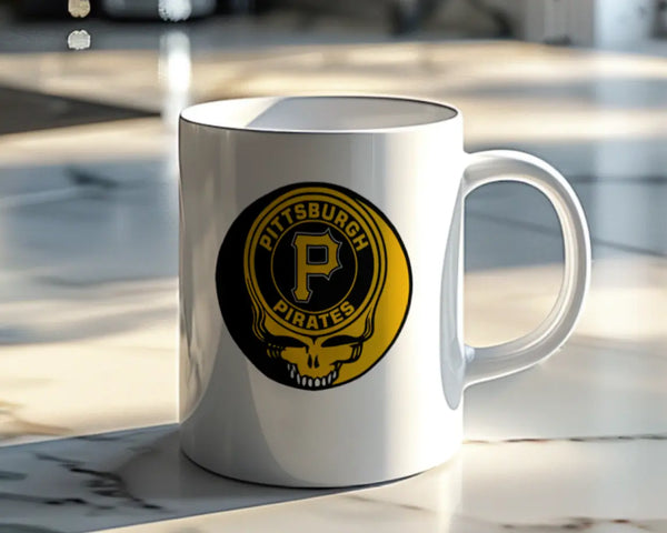 Grateful Dead - Pittsburgh Pirates Stealie 15 Ounce Coffee Mug - StealieShop