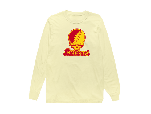 Pittsburg State Stealie Premium Unisex Long-Sleeve — Design: Pittsburg State University — Butter