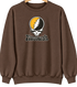 Pittsburgh Baseball Stealie Grateful Dead Crewneck — Pittsburgh Pirates — Brown