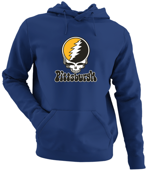Pittsburgh Baseball Stealie Grateful Dead Hoodie — Pittsburgh Pirates — Navy