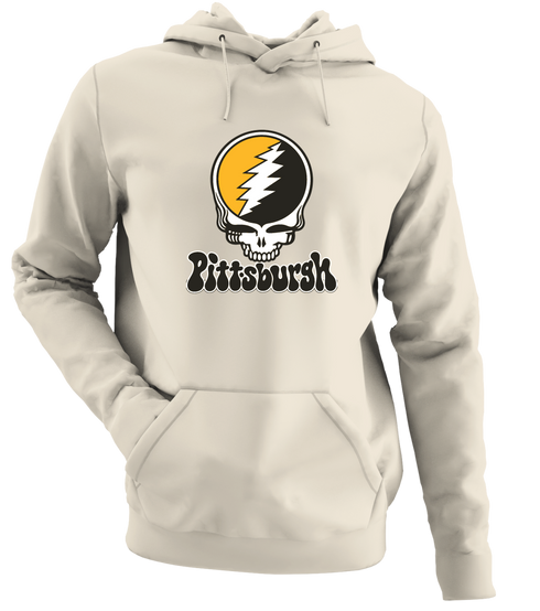 Pittsburgh Baseball Stealie Grateful Dead Hoodie — Pittsburgh Pirates — Sand