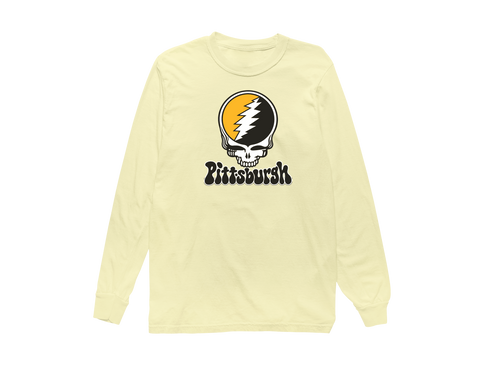 Pittsburgh Baseball Stealie Grateful Dead Long-Sleeve — Pittsburgh Pirates — Butter
