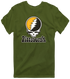 Pittsburgh Baseball Stealie Grateful Dead T-Shirt — Pittsburgh Pirates — Military Green