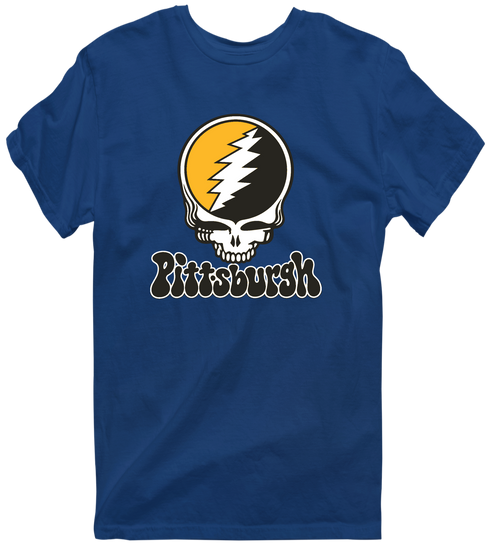 Pittsburgh Baseball Stealie Grateful Dead T-Shirt — Pittsburgh Pirates — Navy