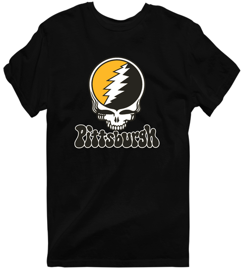 Pittsburgh Baseball Stealie Grateful Dead T-Shirt — Pittsburgh Pirates — Black