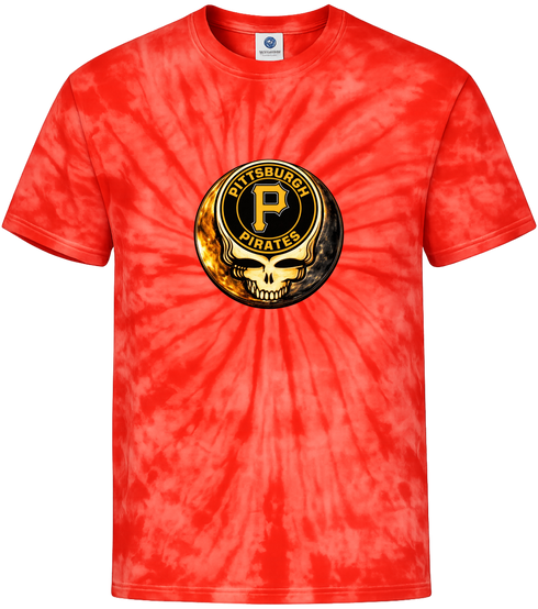Pittsburgh Pirates Crystal Stealie Tie-Dye T-Shirt