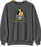 Pittsburgh Helmet Stealie Premium Unisex Crewneck — Pittsburgh Steelers — Dark Heather