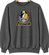 Pittsburgh Helmet Stealie Premium Unisex Crewneck — Pittsburgh Steelers — Dark Heather
