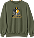 Pittsburgh Helmet Stealie Premium Unisex Crewneck — Pittsburgh Steelers — Military Green