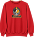 Pittsburgh Helmet Stealie Premium Unisex Crewneck — Pittsburgh Steelers — Red